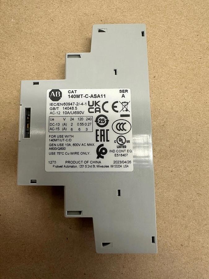 Allen Bradley 140MT-C-ASA11 Ser A Auxiliary Contact