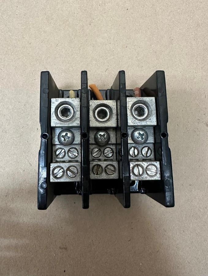 Used Littelfuse LD2570-3, 3 Pole Fuse Block