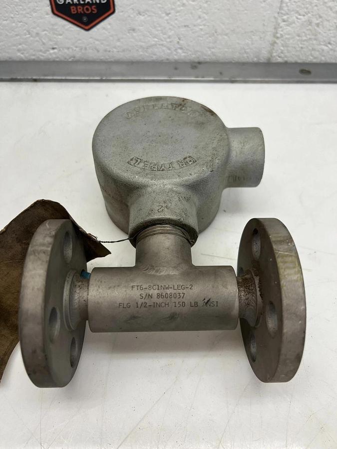 Used EG&G Flow Technology FT6-8C1NW-LEG-2 Flow Meter Flange Appleton GR Type L Box