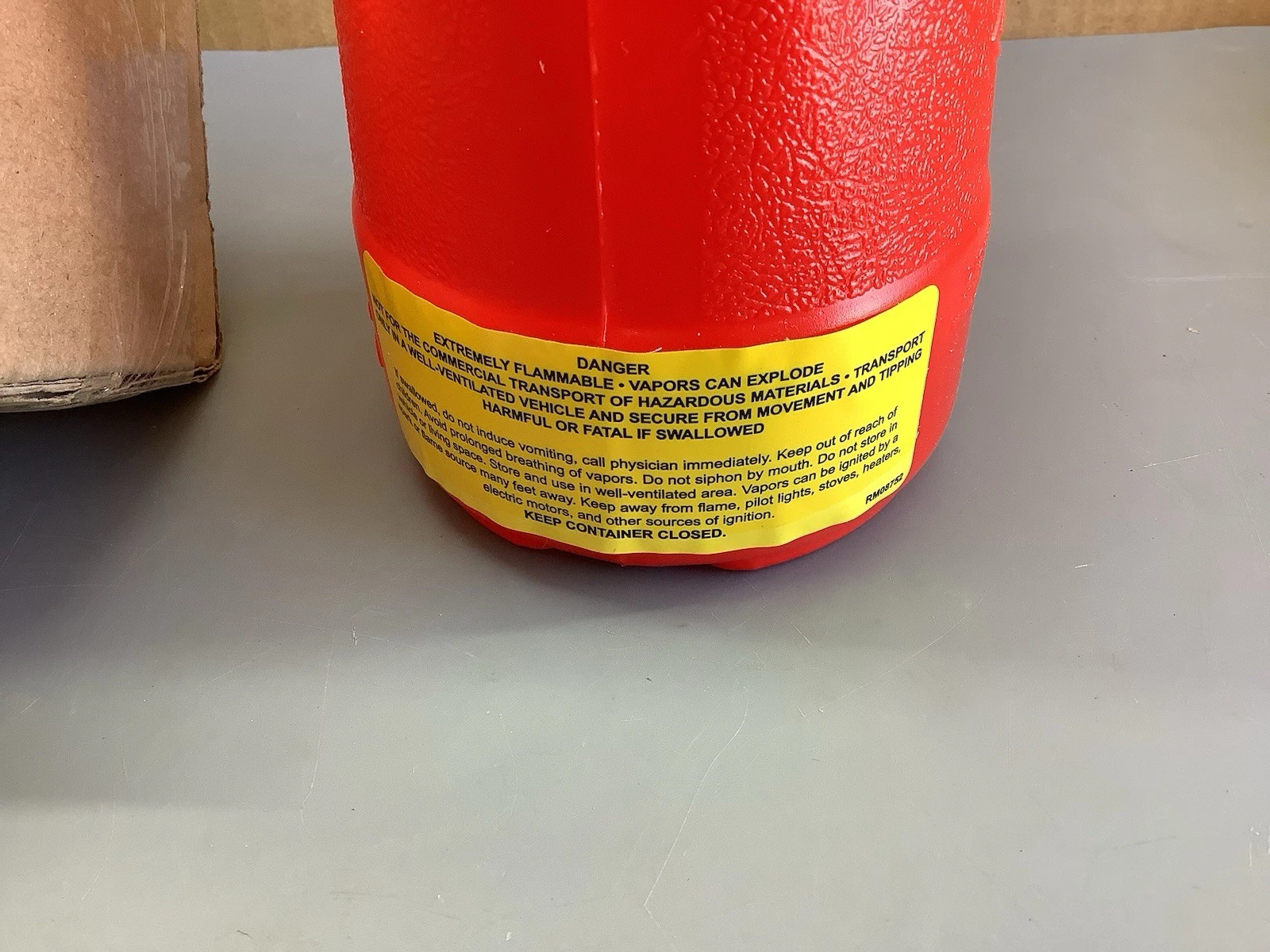 Justrite 14010 Polyethylene 1 Quart Dispensing Safety Can Red for sale online