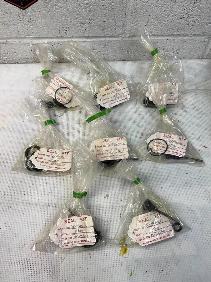 Used Plast-O-Matic SKBFS050V Includes 8, Seal Kit for BFS050V