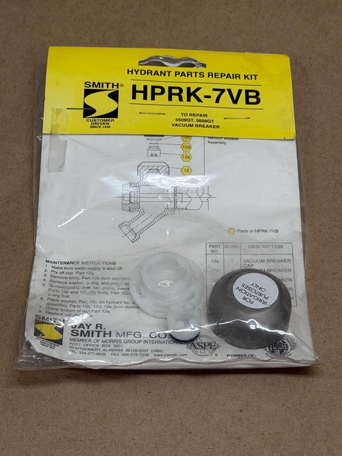 Used Smith HPRK-7VB Hydrant Parts Repair Kit