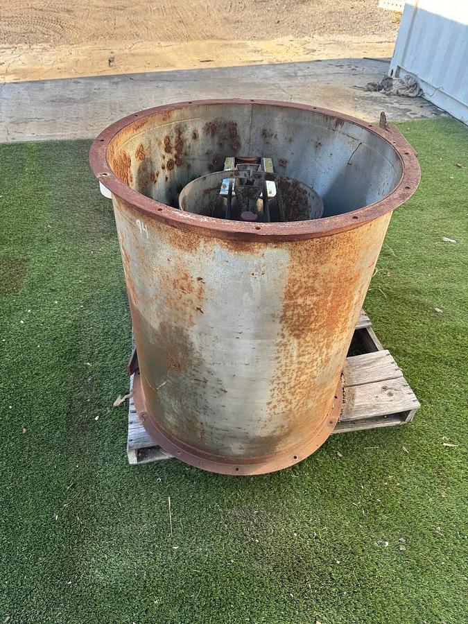 Used Hartzell Fan VA29-BD 29” Axial Inline Fan w/ 20Hp Motor @ 1755RPM, 575V