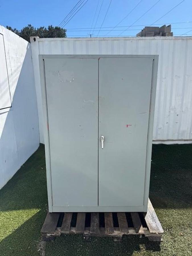 Used Containment Industrial Cabinet 2-Door, 4-Shelf Cabinet, W:40” D:16” H:62”
