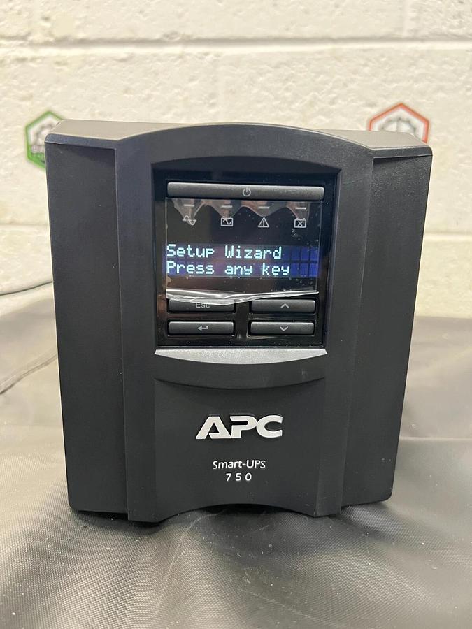 Used APC SMT750 Smart-UPS Power Battery Backup 750VA, 120V