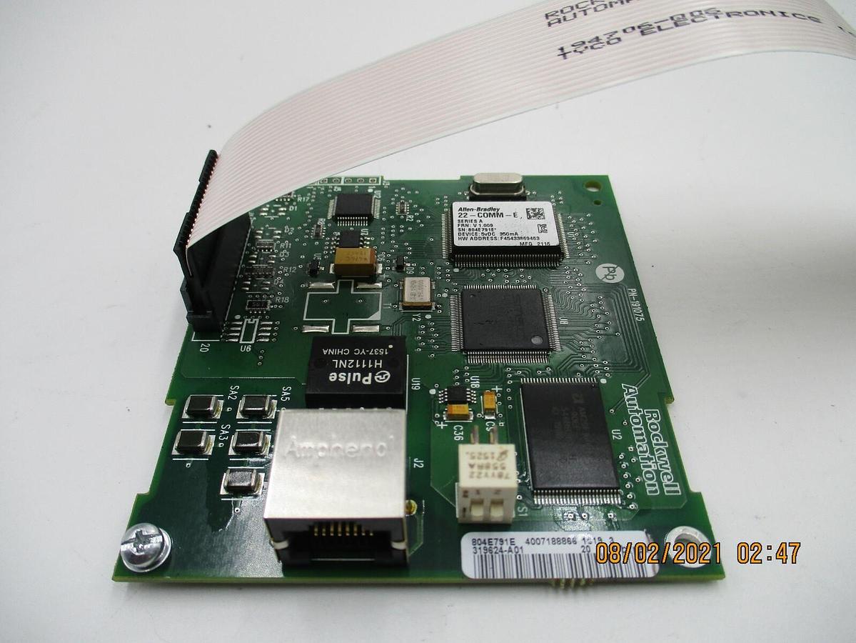 Used Allen-Bradley 22-COMM-E Ser A PowerFlex, Ethernet/IP Adapter *FACTORY SEALED*