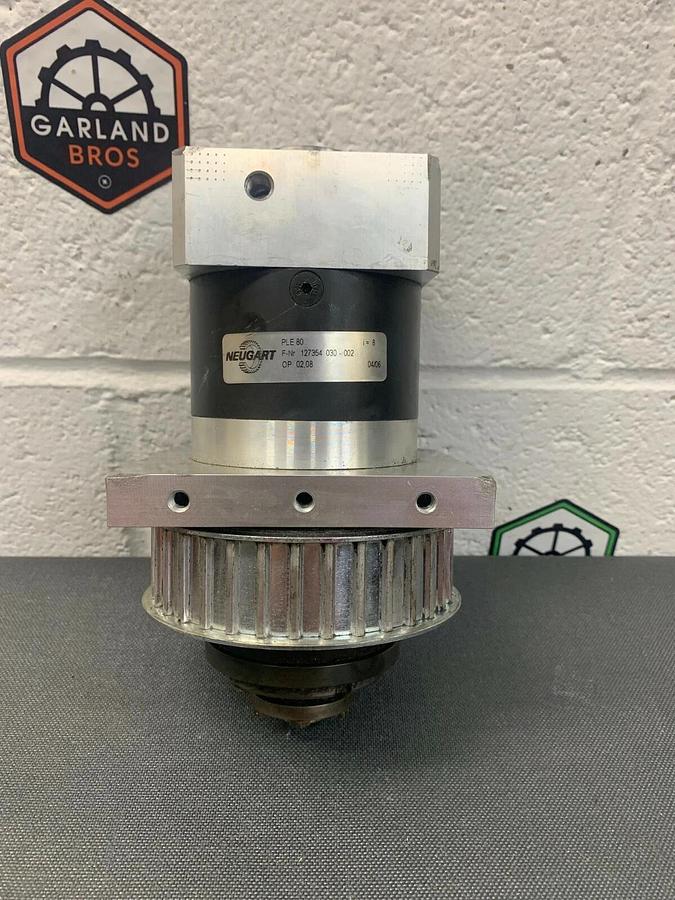 Used Neugart PLE80 Servo Motor / Planetary Gearbox 8:1 Ratio w/ Mayr EAS-COM 4.5 in