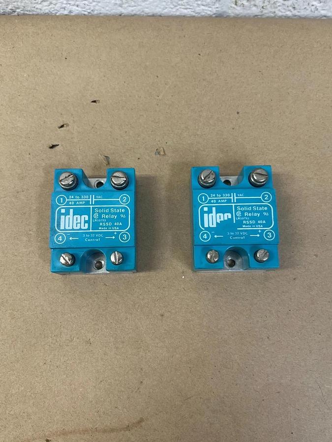 Used idec RSSD Solid State Relay 40A 24-330VAC - Lot of 2