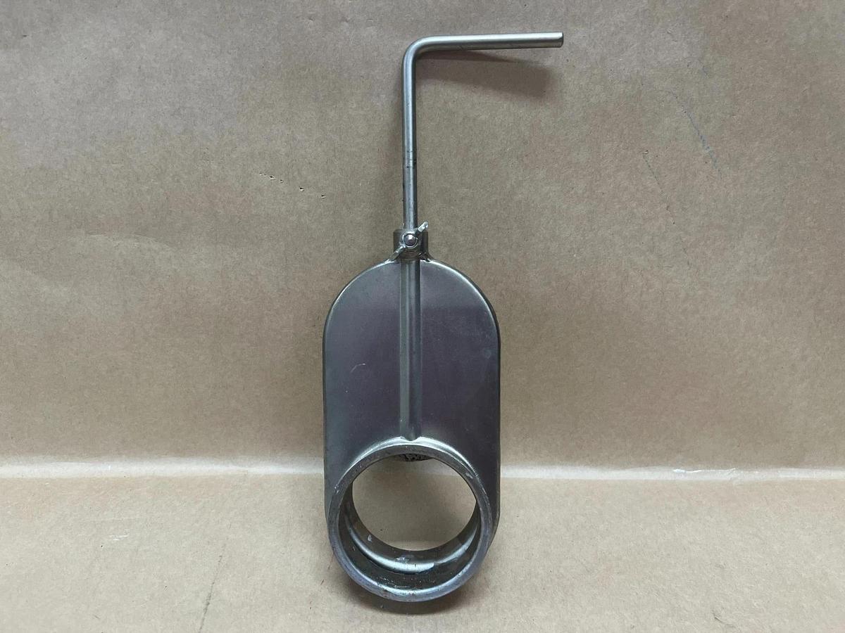 Used Ruwac 3-3 Stainless Steel 3" Slide Gate Valve w/ Handle - Lot of 3