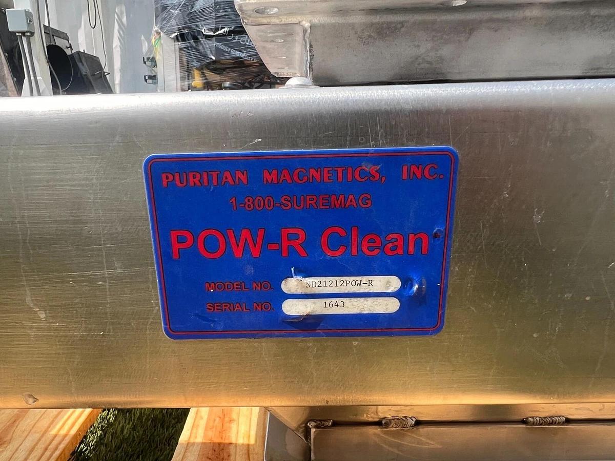 Used Puritan Magnetics Inc 12" POW-R-Clean Ser ND21212POW-R Stainless Drawer Magnet