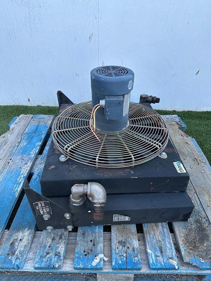 Used AKG ACD40-3 250Psi Heat Exchanger w/ Leeson 110048.00 1Hp Motor @ 1725Rpm