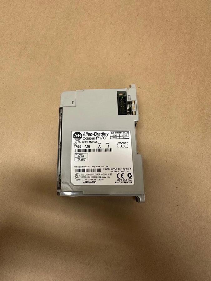 Used Allen Bradley 1769-IA16 Ser A Input Module, Compact I/O