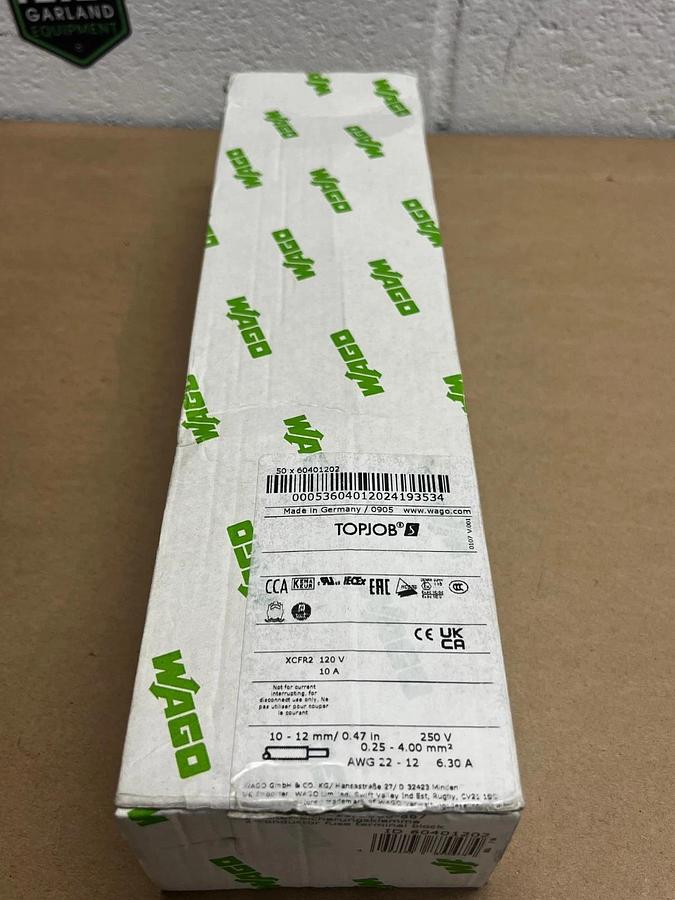 New - open box WAGO Relays Topjob 2002-1611/1000-867 2-Conductor Fuse Terminal Block *NEW*