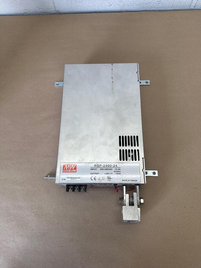 Used Mean Well RSP-2400-24 Power Supply, 2400w, 100A