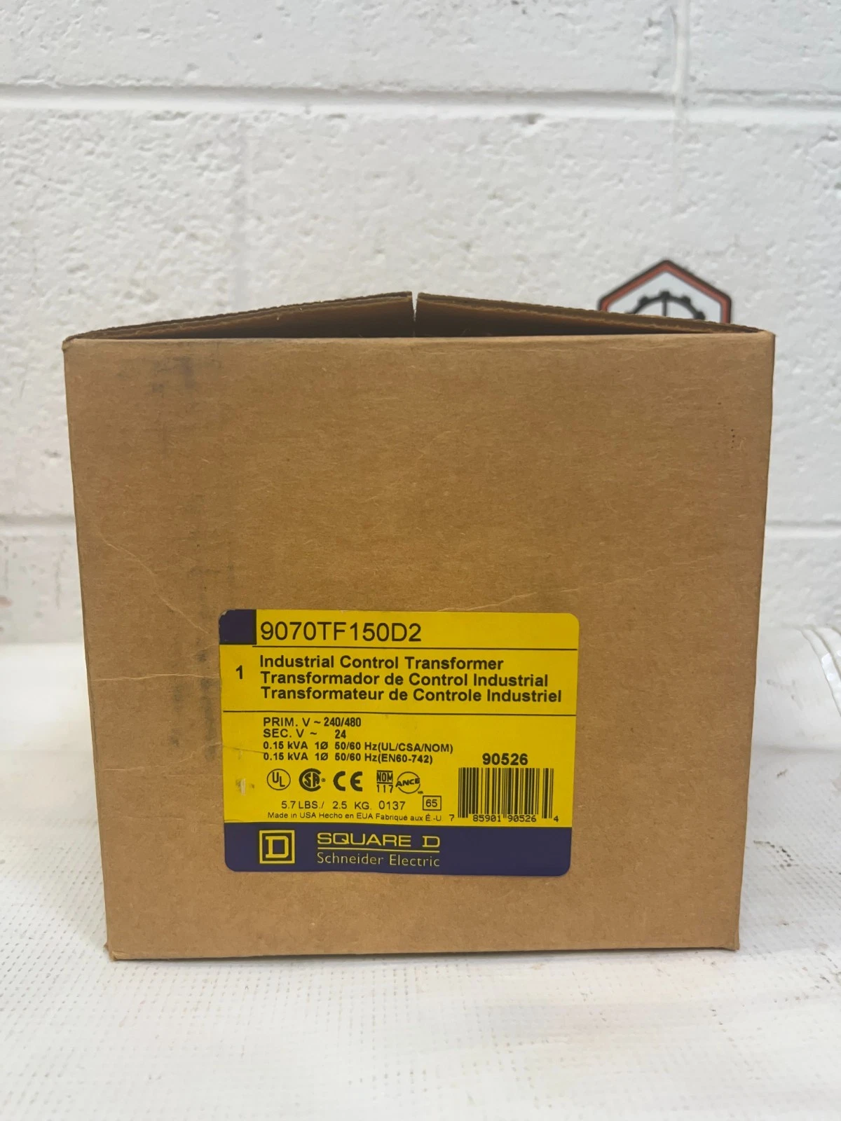 Used Square D 9070TF150D2 Industrial Control Transformer *NEW*
