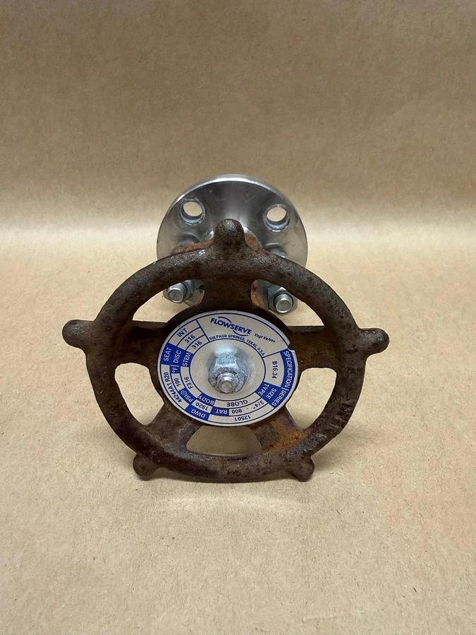 Used Flowserve 12501 3/4” Globe Valve