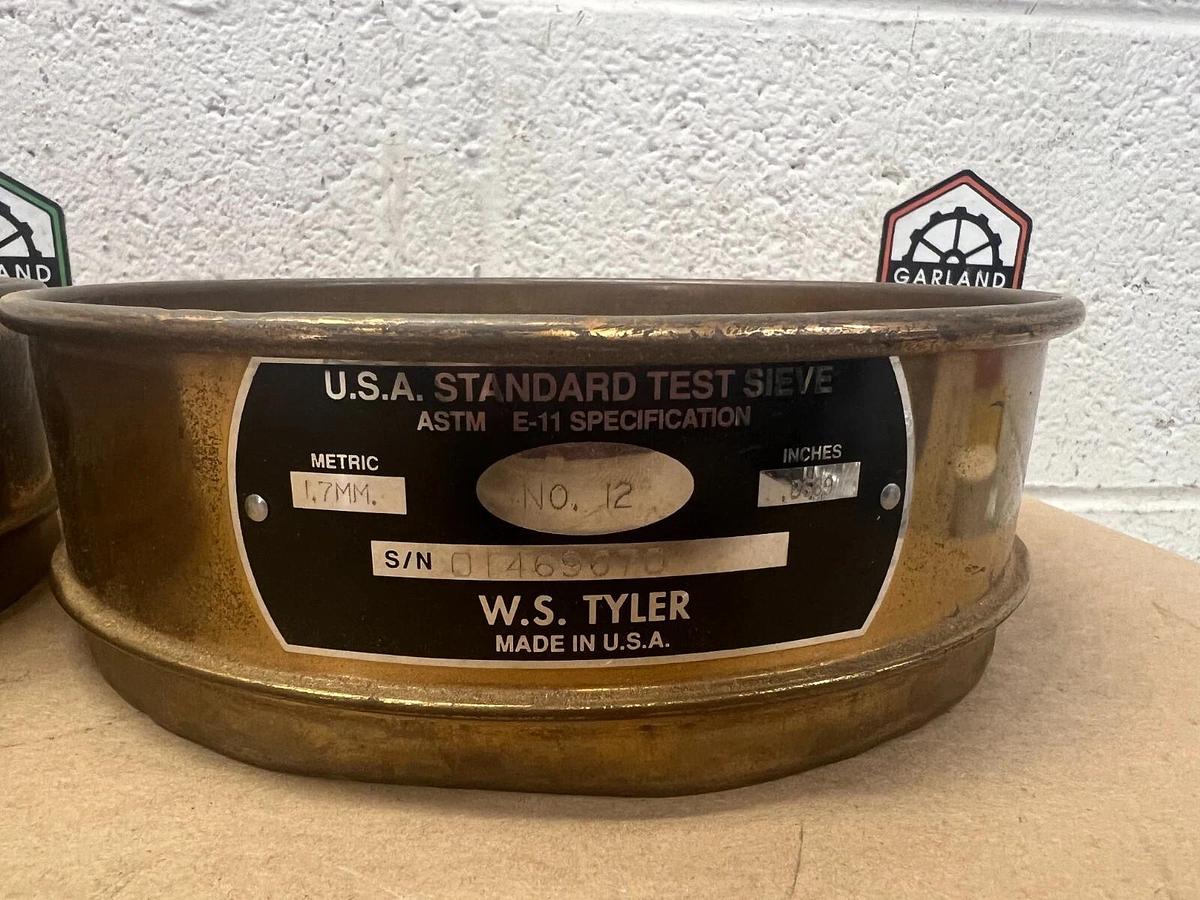 Used W.S. Tyler No. 12 1.70mm U.S.A. Standard Testing Sieve