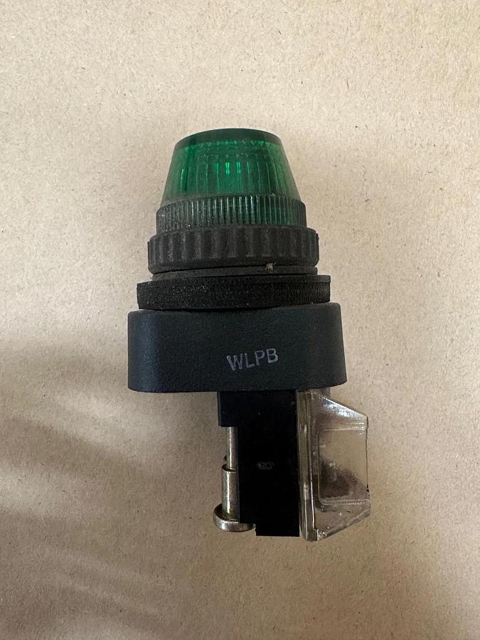Used Allen Bradley 800H-QR10 Green Heavy Duty Pilot Light, 120V AC/DC