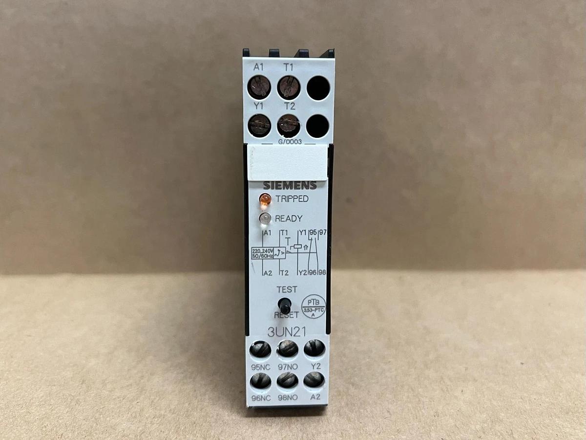 Used Siemens 3UN2131-0AN7 PTC Thermistor Tripping Unit, 220-240V