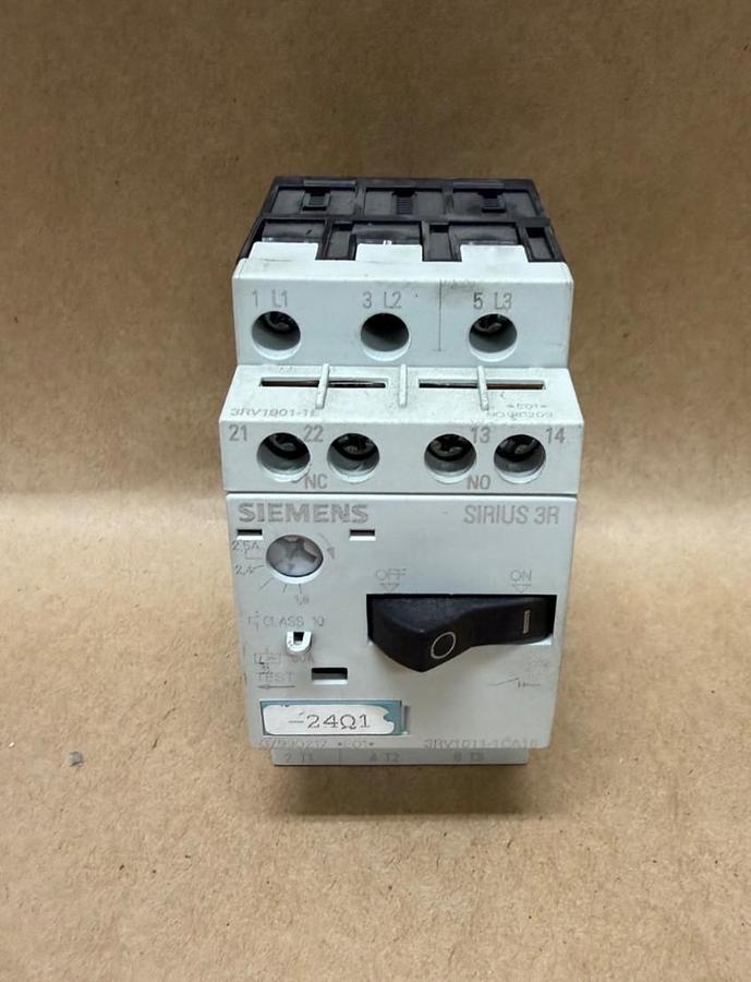 Used Siemens 3RV1011-1CA15 Motor Starter Breaker
