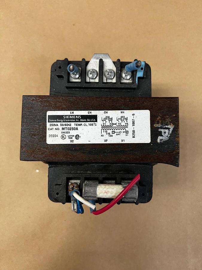 Used Siemens MT0250A Industrial Control Transformer