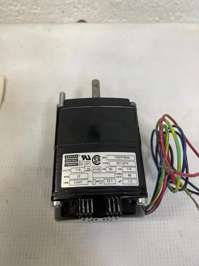 Bodine Electric Comp. KCI-24T4 1 PH Gear Motor 115 Volts 60 Hz