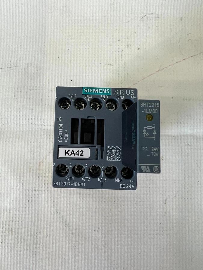 Used Siemens 3RT2017-1BB41 Contactor - Lot of 3