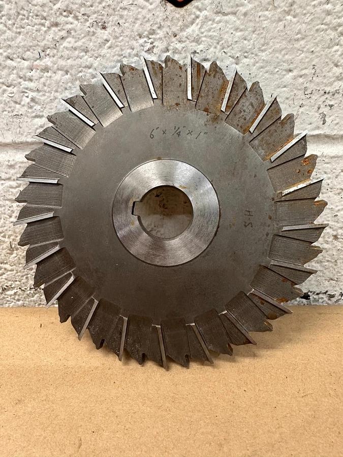 Used Alternative Top Bevel - 6x1/4x1 - 42 Teeth Side Milling Cutter