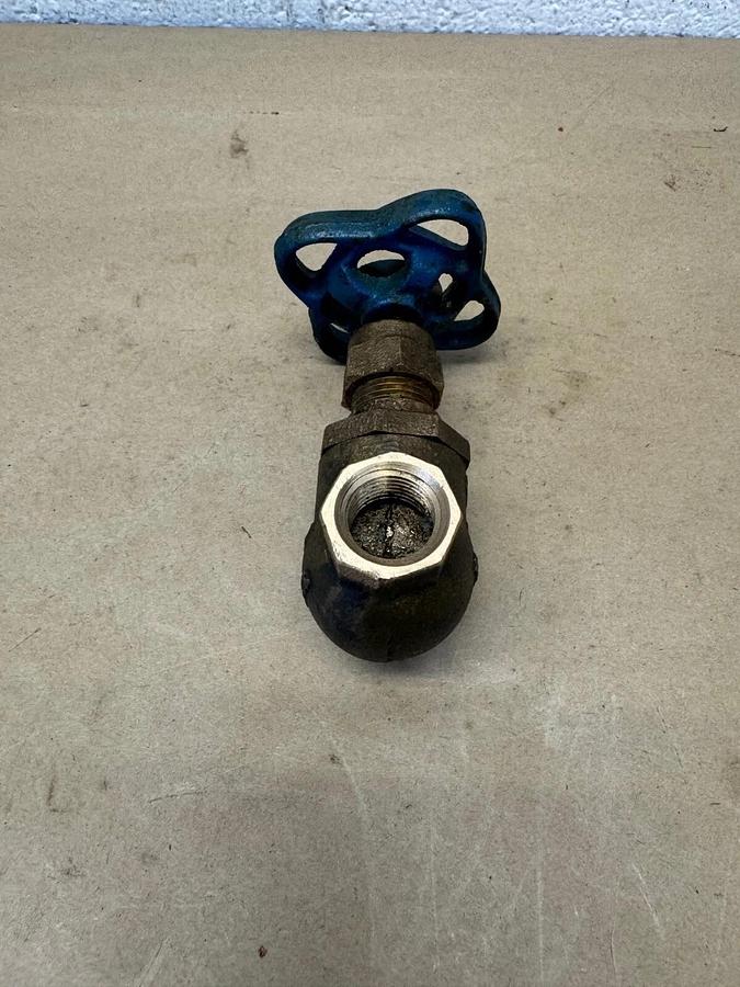 Used Nibco T-211-Y 3/8” Brass Valve, 125 SWP, 200 WOG