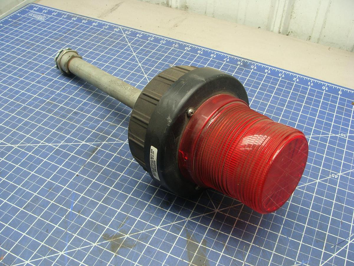 Used Federal Signal Corp AV1-LED-120R Red Audio/Visual Incandescent Light 120VAC .27A