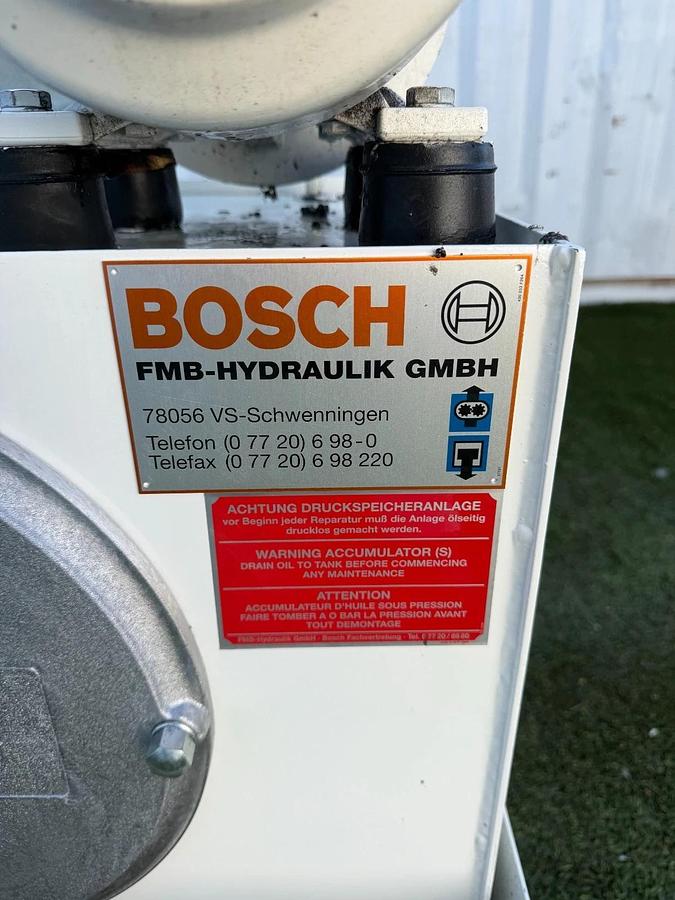 Used Bosch/FMB- Hydraulik Industrial Hydraulic Power Unit, 12 L/Min Flow, 80 BAR Max