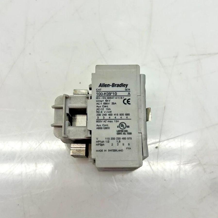 Used Allen Bradley 100-K09*10 Ser A. Contactor