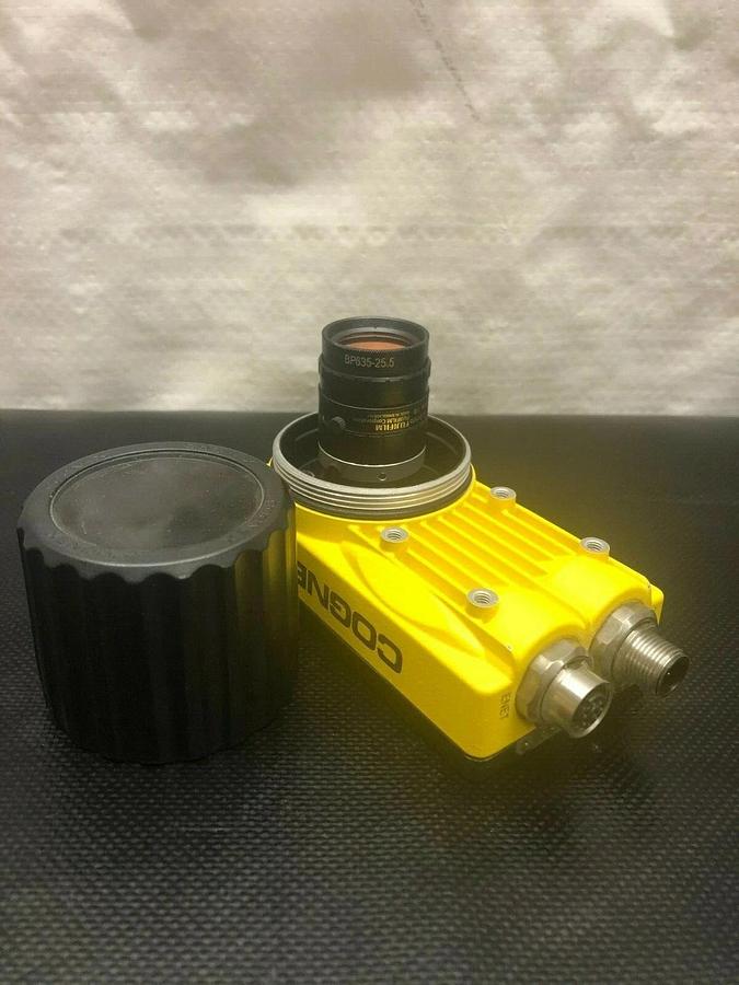 Used Cognex IS5100-11 Insight Vision Camera w/ Funjinon HF12.5HA-1B Lens & Lens Cover