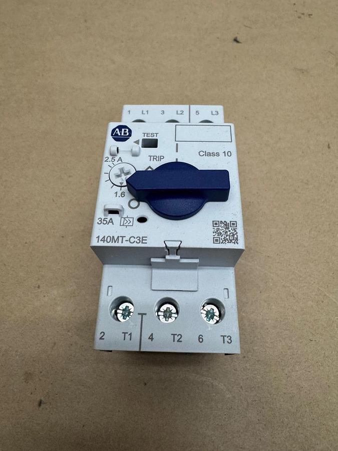 Used Allen Bradley 140MT-C3E-B25 Ser A Motor Protector/Circuit Breaker *NEW*