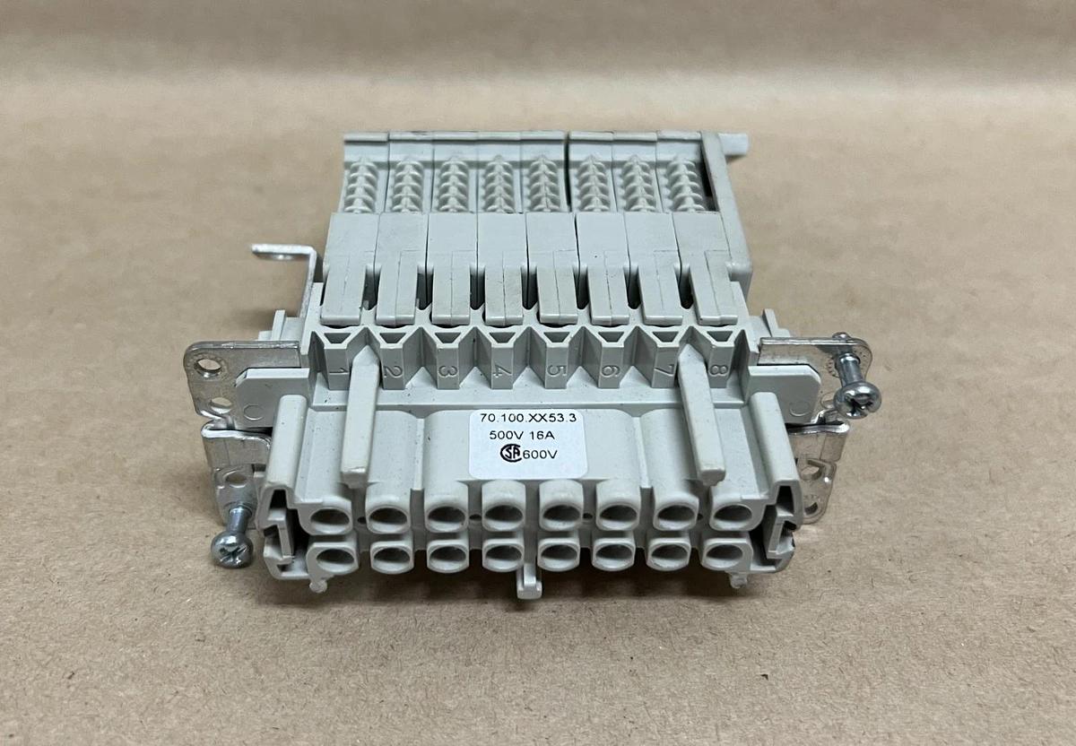 Used Wieland 70.100.XX53.3 Multi-Pole Cable Connector - Lot of 2