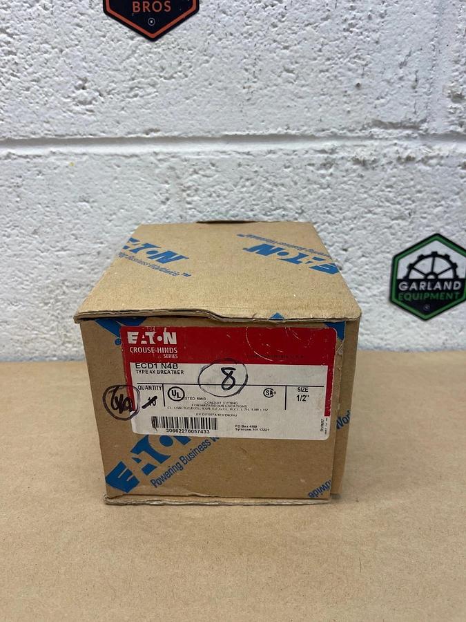 New - open box Eaton Crouse Hinds ECD1 N4B Type 4X Breather - Qty of 8 *NEW*