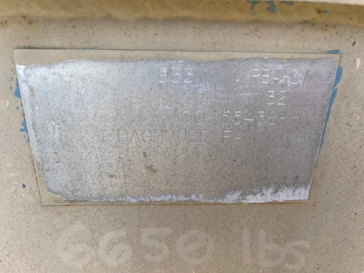 Used Twin City Fan & Blower Co 933 CCE Top Horizontal Blower, 100Hp, 1775RPM, 460V