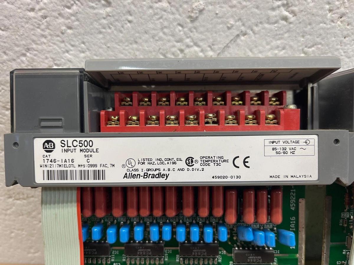 Used Allen Bradley 1746-IA16 Ser C - SLC 500 Input Module - Lot of 2