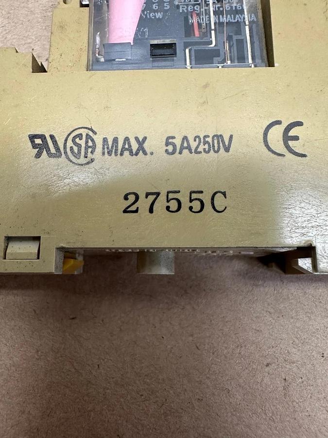 Used OMRON G2R-2-S(S), 2755C Relay with Base