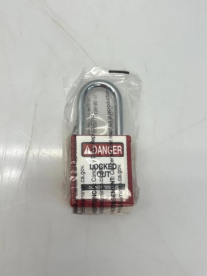 Used Brady 38ST SD Plastic Red Padlock