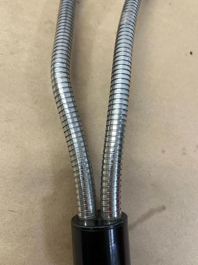 Used Fostec Dual Gooseneck Fiber Optic Attachment for Microscope Illuminators