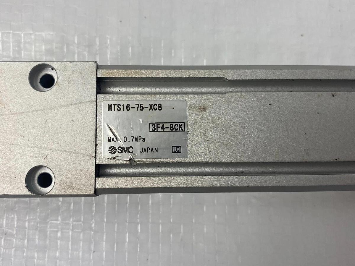 Used SMC MTS16-75-XC8 Pneumatic Spine Cylinder