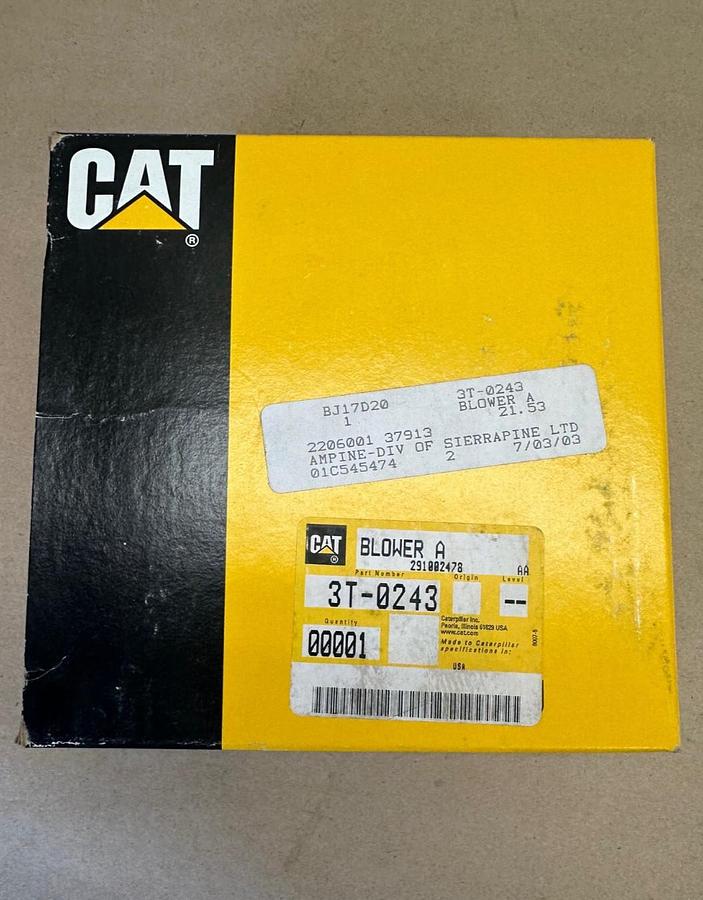 Used CAT 3T-0243 Blower A, Operator Cabin Air