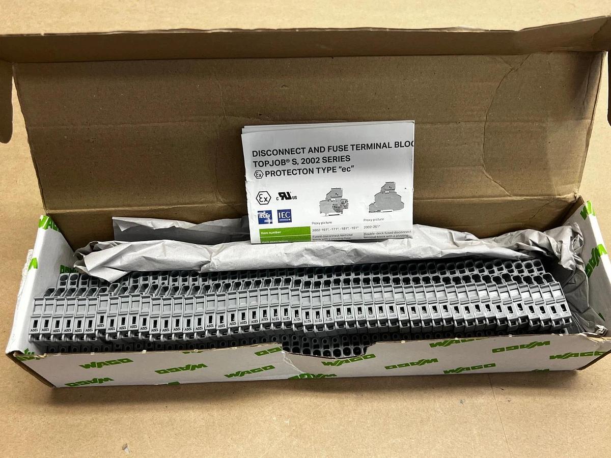 WAGO Relays Topjob 2002-1611/1000-867 2-Conductor Fuse Terminal Block *NEW*