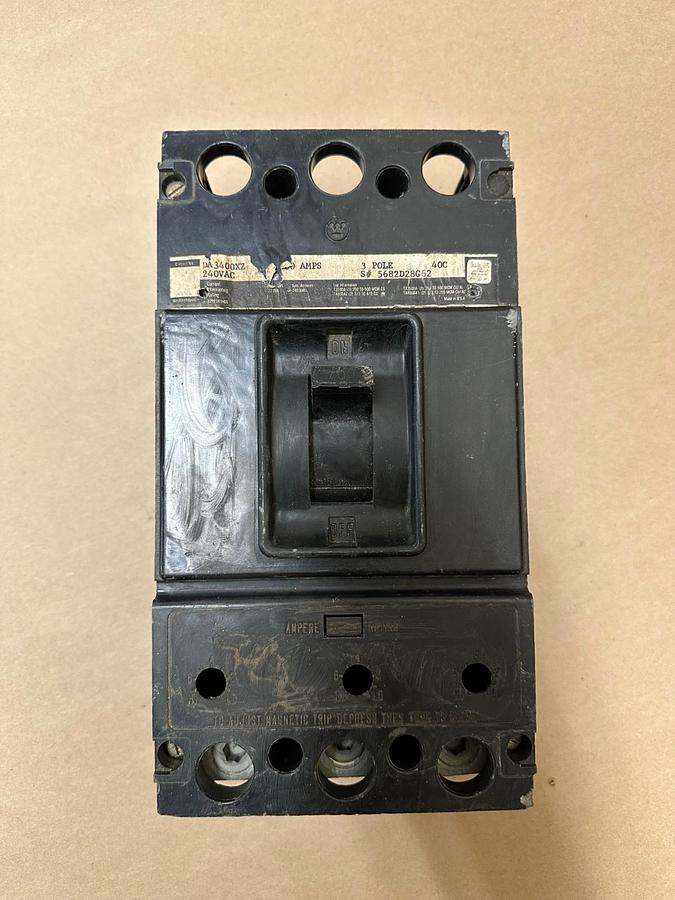 Used Westinghouse DA3400XZ 400A 3 Pole Circuit Breaker