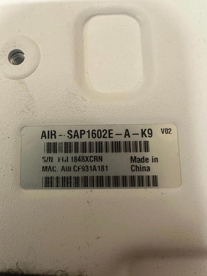 Used Cisco AIR-SAP1602E-A-K9 Wireless Access Point