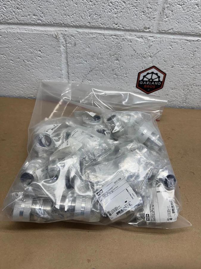 Used Hubbell SHC1038 3/4” Straight Cord Connector, Lot of 29