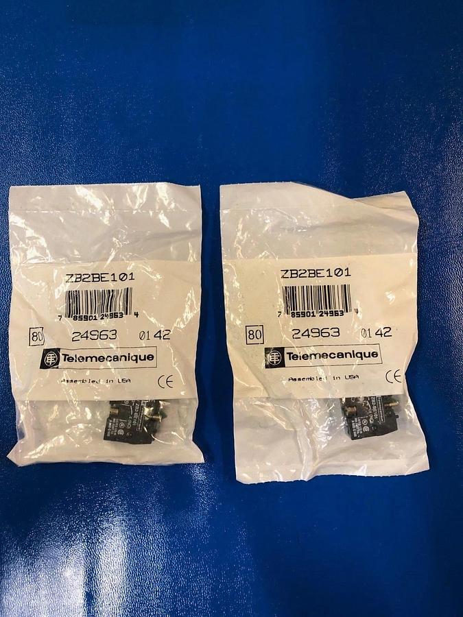 Used Telemecanique ZB2BE101 LOT of 2