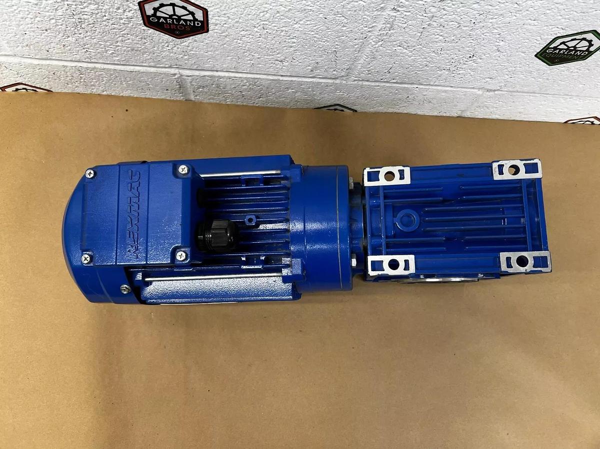 Used Rexmac MY90L4 Type IE1 3-Ph Induction Motor 1.5 KW (2HP) 1420 RPM w/HMRV75-90B5