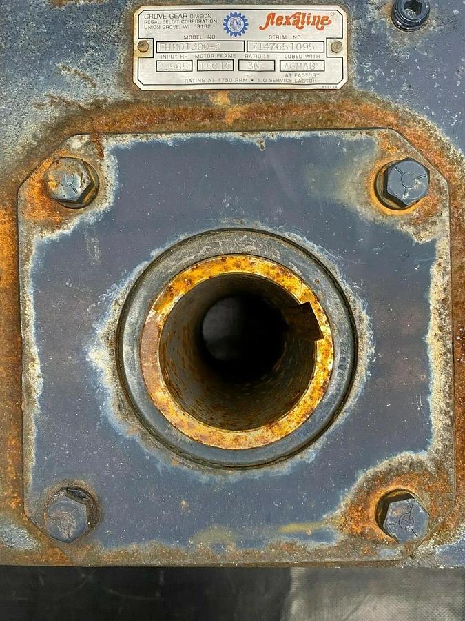 Used Grove Gear FHMQ1300-2 Flexaline Gearbox, Ratio 30:1, Input HP 2.565, Frame 180TC